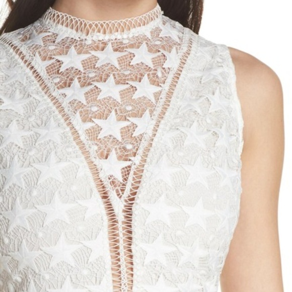 Sam Edelman Star Lace Sheath Dress 8 - Picture 4 of 6